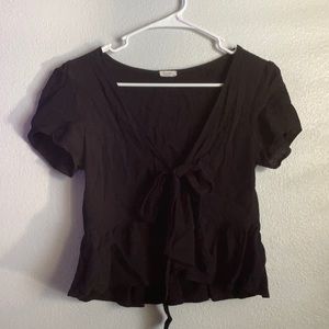 brandy melville tie short sleeve